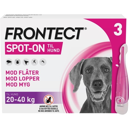 Frontect Spot-On til hund - L - 20kg til 40kg - Udløber 07/2024
