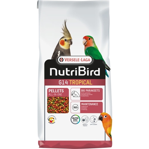 Nutribird G14 Tropical 3kg - til store parakitter