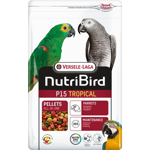 Nutribird P15 Tropical 3kg - Papegøje piller