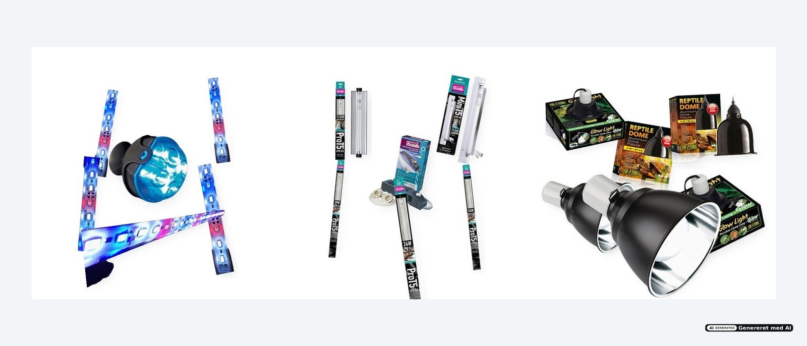 Lys til akvarie, krybdyr og fugle — shop-produkter