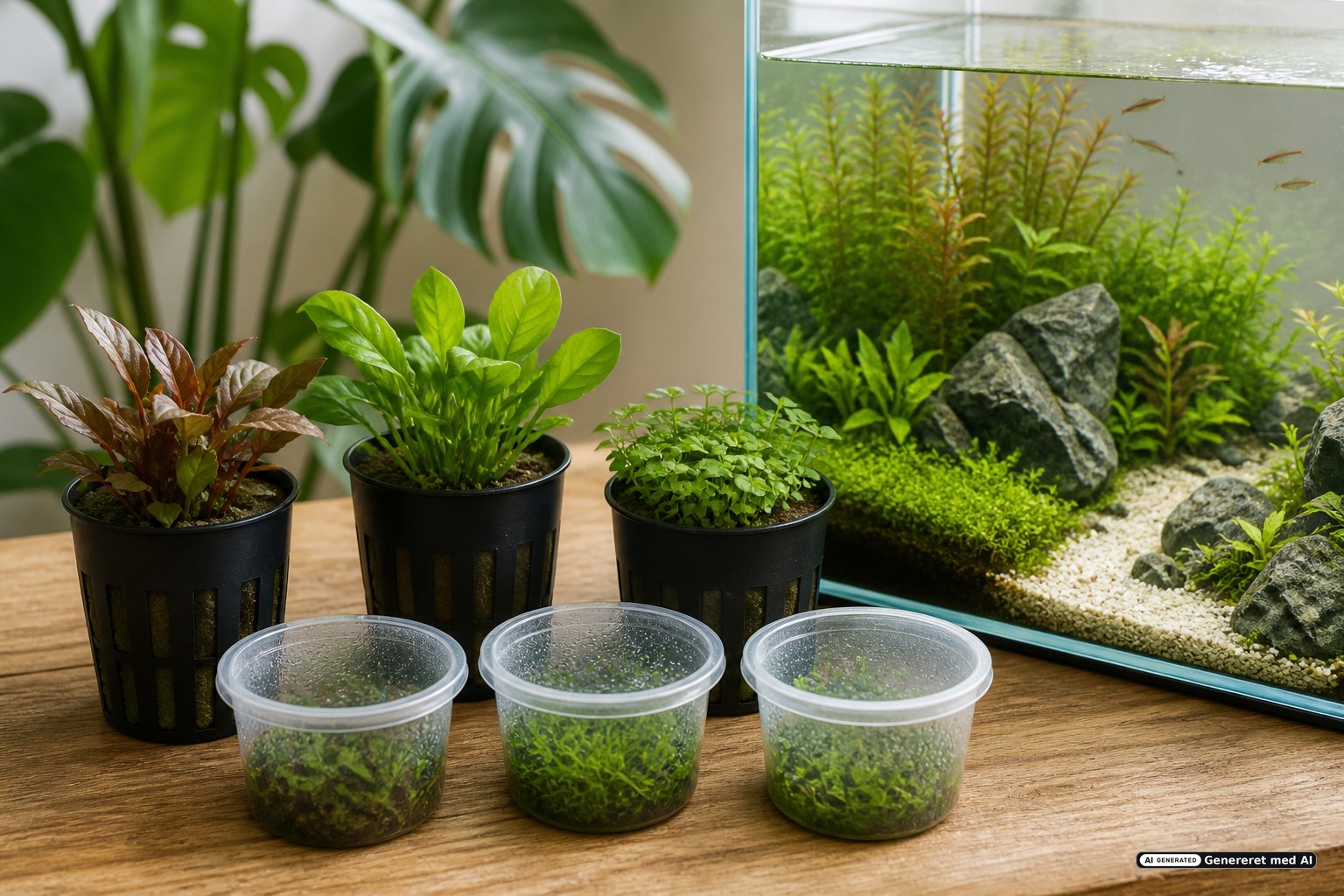 Tropica akvarieplanter i Easy, Medium og Advanced kategorier