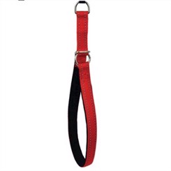 Halsbånd, halvkvæler rød 40cm, Tryk på info for at vælge størrelse. - outlet