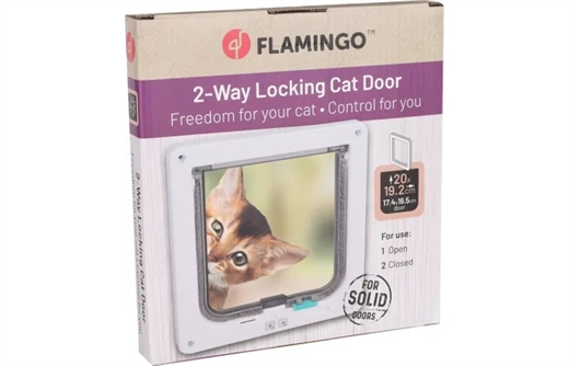 2 vejs kattedør - Fanni hvid