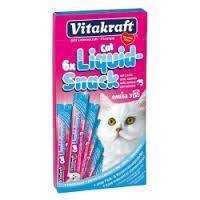 Vitakraft Cat Liquid-Snack med laks og Omega-3