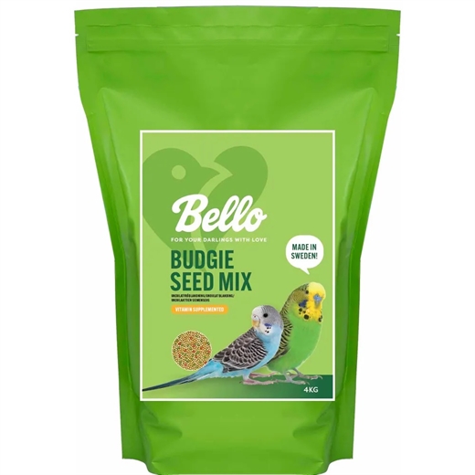 Undulat blanding - Bello Budgie Seed Mix 4kg