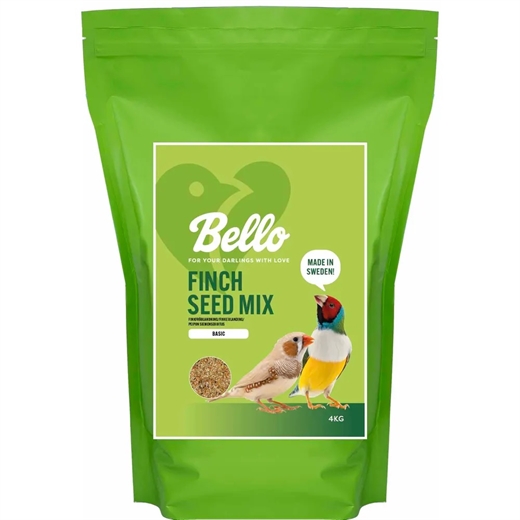 Bello Finch Seed Mix Basic - 4kg tropeblanding