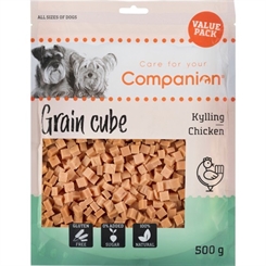 Chicken grain cube - 500g - Companion - godbid til hunde