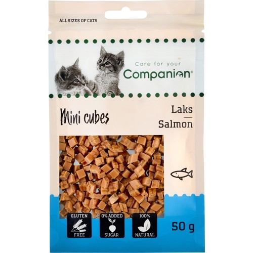 Salmon cubes - Companion 50g - godbid til katte