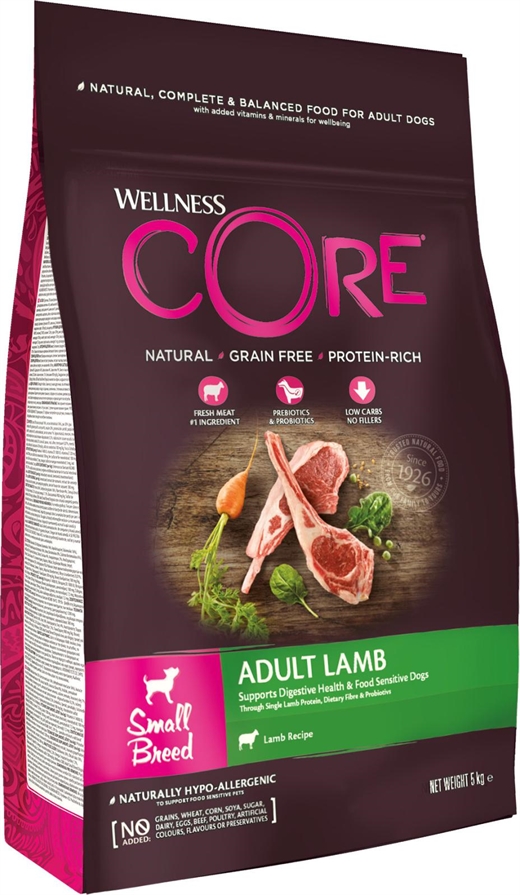 CORE Adult small breed Lamb 5kg - hundemad
