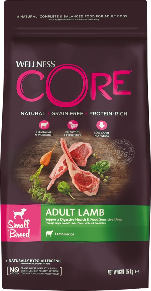 CORE Adult small breed Lamb 1,5kg - hundemad