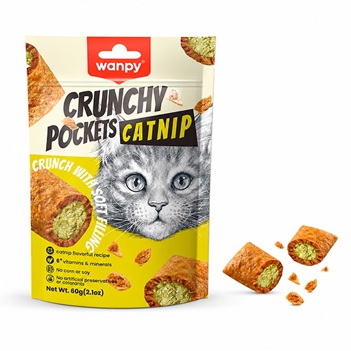 Cat Crunchy Pockets Catnip 60g - Wanpy
