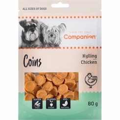 Chicken coins - 80g - Companion - godbid til hunde