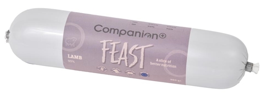Companion+ FEAST foderpølse til hunde - Lam 350g - Pølse