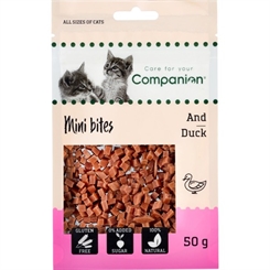 Duck cubes - Companion 50g - godbid til katte - BestFør 28.01.2024