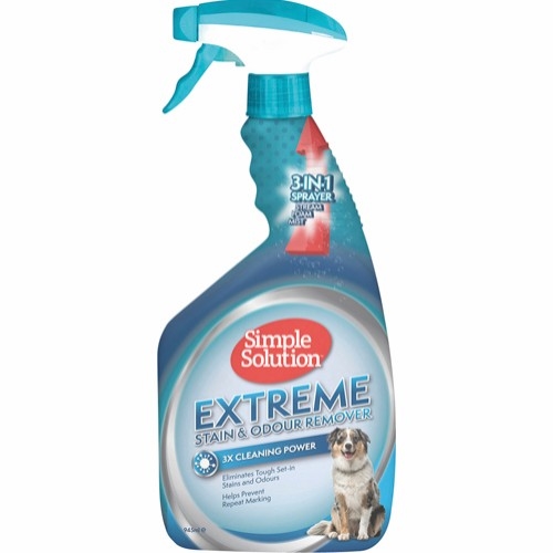 Extreme plet og lugtfjerner til hund - 945 ml - Simple Solution 
