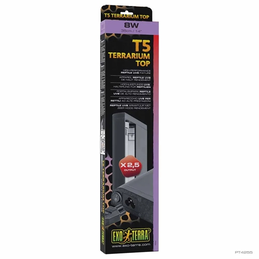 Exoterra T5 Terrarium Top 8w - Reptile UVB Armatur 35cm