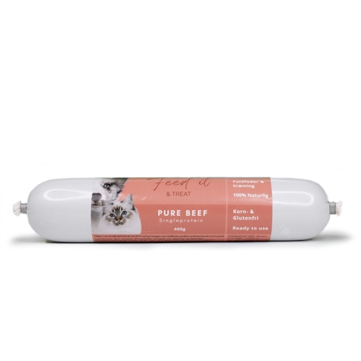 Feedit & Treat Pure Beef 400g - Pølse