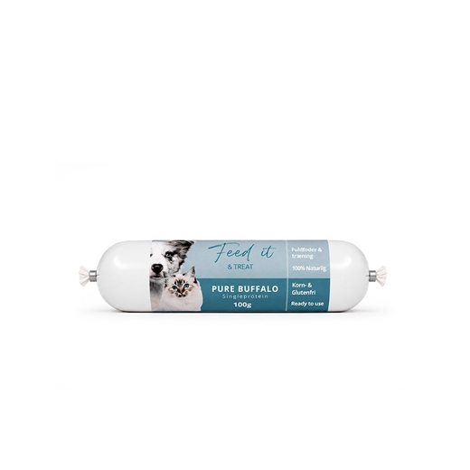 Feedit & Treat Pure Buffalo 100g - Pølse