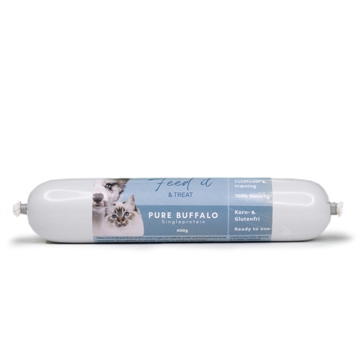 Feedit & Treat Pure Buffalo 400g - Pølse