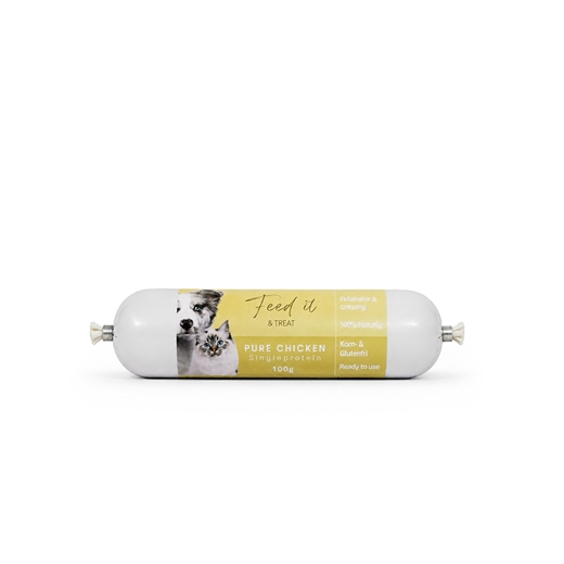 Feedit & Treat Pure Chicken 100g - Pølse