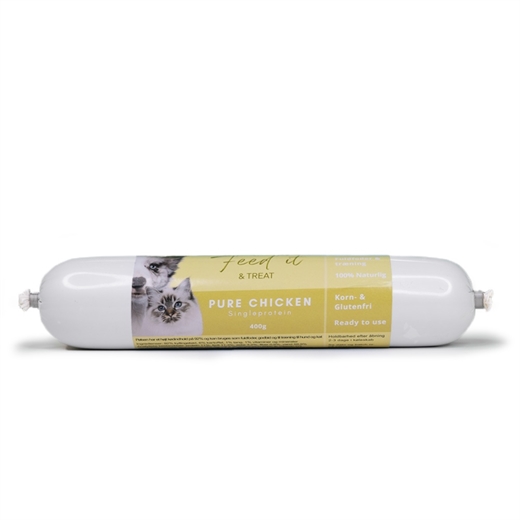 Feedit & Treat Pure Chicken 400g - Pølse