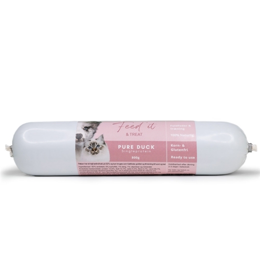 Feedit & Treat Pure Duck 800g - Pølse