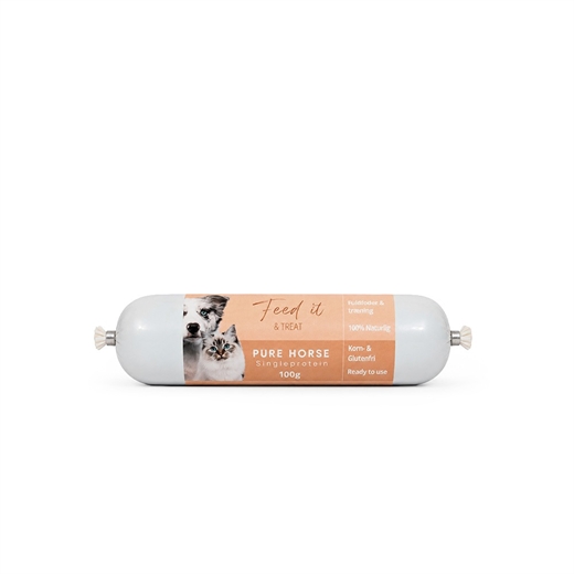 Feedit & Treat Pure Horse 100g - Pølse