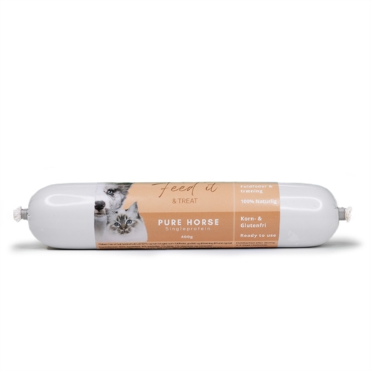 Feedit & Treat Pure Horse 400g - Pølse