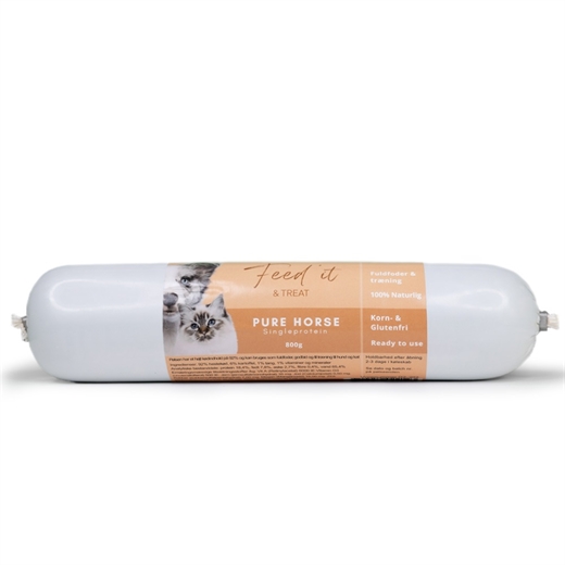 Feedit & Treat Pure Horse 800g - Pølse