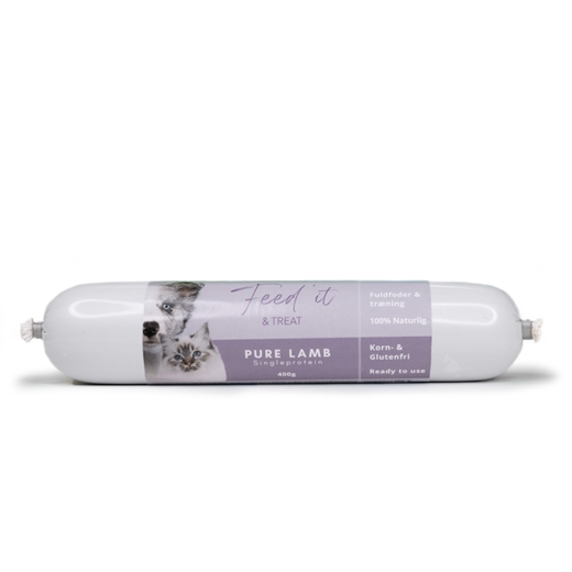 Feedit & Treat Pure Lamb 400g - Pølse