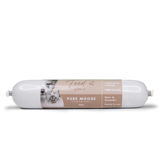 Feedit & Treat Pure Moose 400g - Pølse
