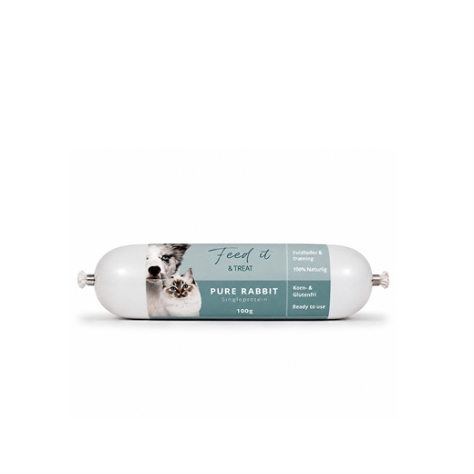 Feedit & Treat Pure Rabbit 100g - Pølse