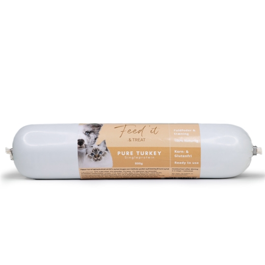 Feedit & Treat Pure Turkey 800g - Pølse
