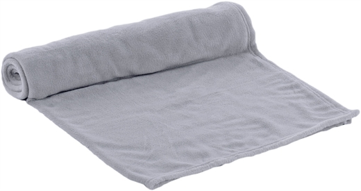 Fleece tæppe Nardo grå - 100x150cm - 230g.pr.m2