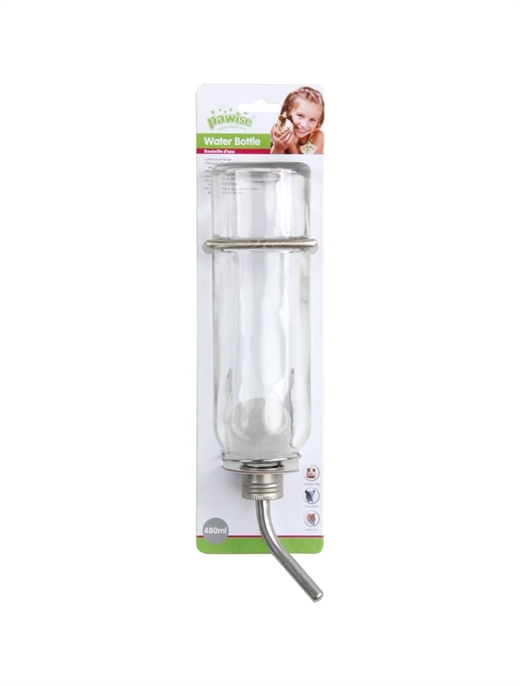 Glas vandflaske 480ml - Pawise