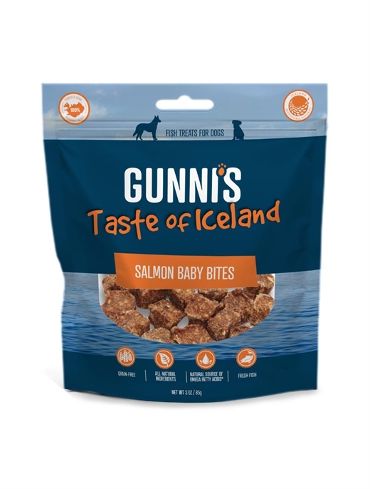 Gunnis Mini bidder Laks  71g - Salmon baby bites