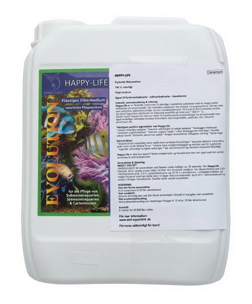 Happy Life 5 liter - flydende filtermedium
