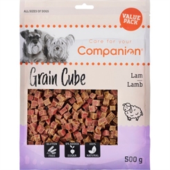 Lam grain cube - 500g - Companion - godbid til hunde