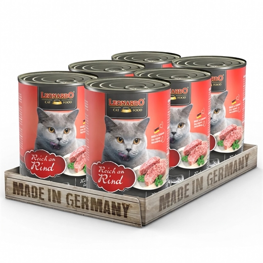 Leonardo Quality Selection Rich in Beef 6x400g kattemad
