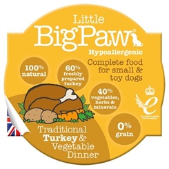 Little BigPaw Kalkun 85 gram - Vådfoder til hund
