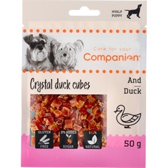 Mini duck cubes for puppy - 50g - Companion - godbid til hunde