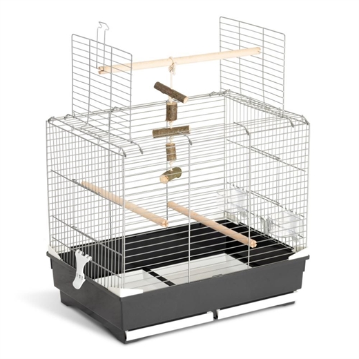 Papegøjebur L66 B45 H60 cm MPS-FOB Fuglebur Ivonne krom