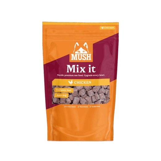MUSH Mix it Chicken 560g - Hundemad fuldfoder frost