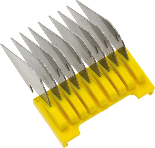 Moser slide-on afstandskam nr 5 16mm til Moser WAHL - Gul