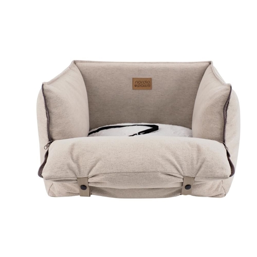 Nordic Paws Harper Bilsæde - Sand 55x48x32cm