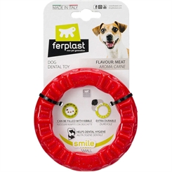 Smile dog ring S rød  Ø12x2,4cm - Ferplast