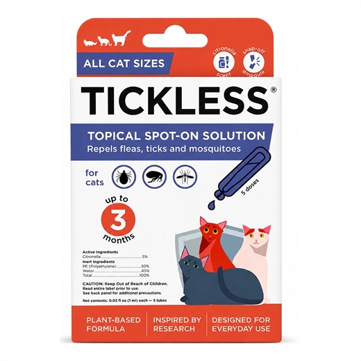 TICKLESS Topical SPOT-ON Katte 5x1ml