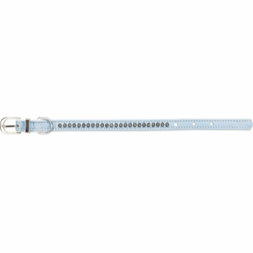 Active comfort halsbånd med rhinsten XS–S 20-24 cm 12 mm lyseblå