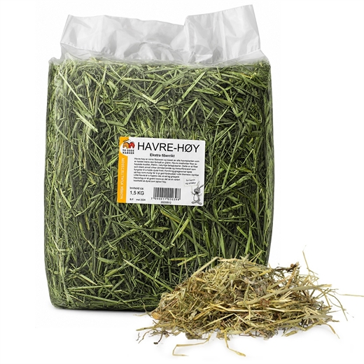 To Gode Naboer Hø - Havre hø - Ekstra Fiberigt 1,5kg