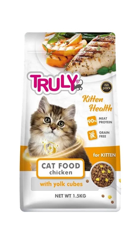 Truly Kattefoder Kornfrit - Kitten Health - Kylling 1,5kg